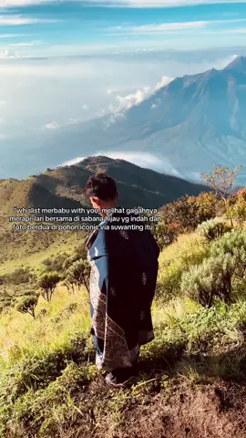 nawaitu merbabu with you. #merbabu #merbabuwithyou #lewatberanda #fyp #mountain 