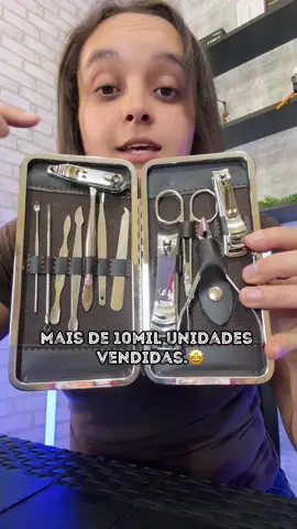 Kit Cortador De Unha Manicure Portatil Estojo Pinca Tesoura
