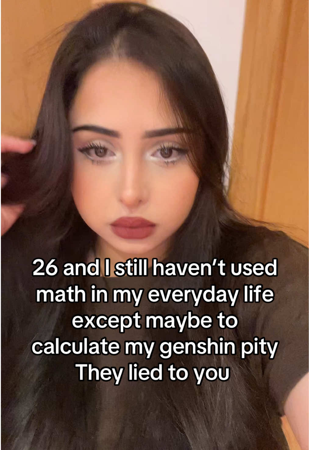 I cut my ends yesterday w kitchen scissors and they litteraly grew right back smh #math #highschool #genshin #fyppppp #real 