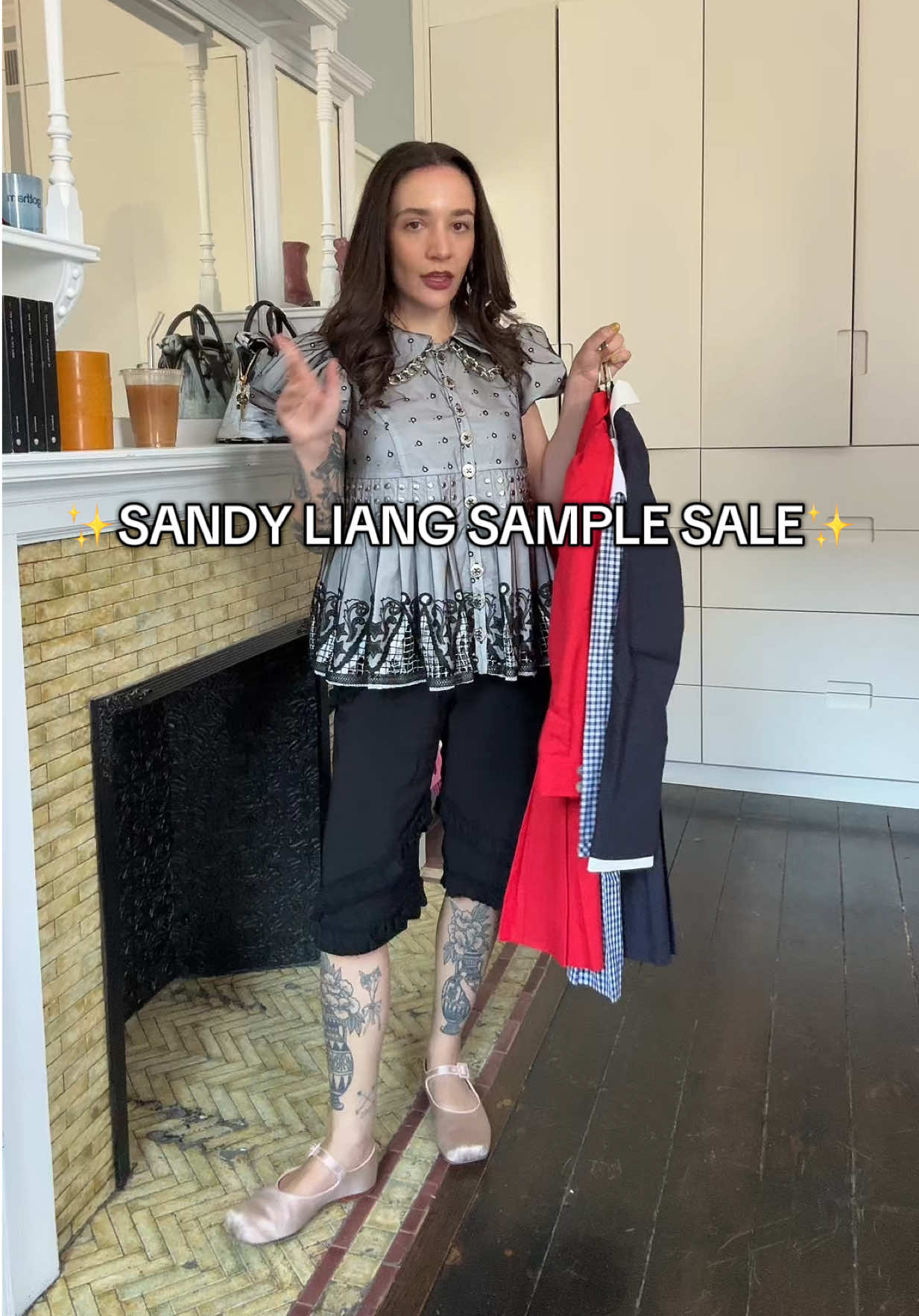 Happy sample sale season. This was my best Sandy Liang sample sale pickup ever ✨ #sandyliang #samplesale #nycsamplesale 