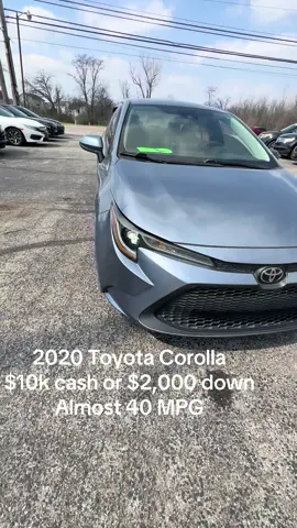 2020 Toyota Corolla. Only $10k available now! #Toyota #Corolla #Ohio #fyp 