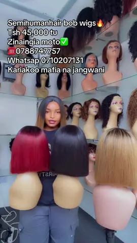 Unaweza kupasi na kutong✅ Tsh 45,000 tu #humanhair #bobwig #tiktoktanzania🇹🇿 #trending #happy 