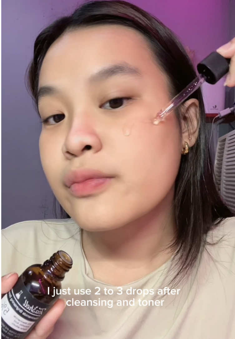 POV: your skin finally found the serum 💙 Bye dullness, hello glass glow ✨ #teashell #TeashellNIacinamide #TeashellBrighteningserum