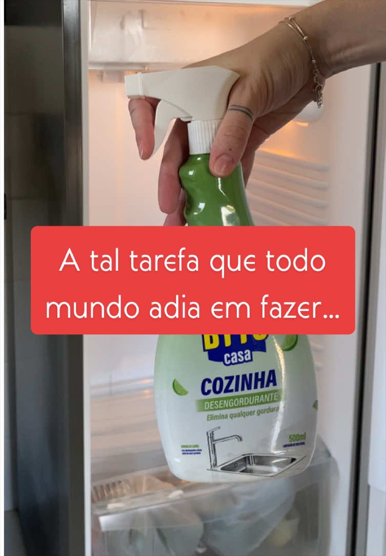 Confessa… você também abre a geladeira, vê a sujeira e fecha fingindo que não viu? 😂 Aqui em casa virou tipo uma roleta… cada dia alguém finge que não é com ele 🫠  Mas quando resolvi limpar… foi muito mais fácil do que eu esperava 👀  Agora entendi: o difícil não é limpar… é começar 😅 #limpezageladeira #geladeira #casalimpa #semorin #cozinhalimpa 