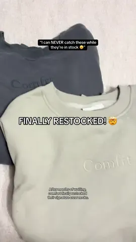 FINALLY restocked! #crewnecksweatshirt #crewneck #sweatshirt #comfrtclothing #comfrt 