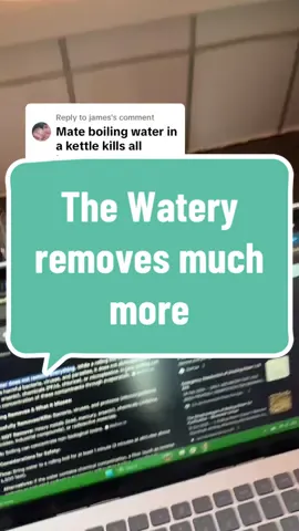 Replying to @james Agree mate but stuff is still left behind that does not get removed when boiled. #waterfilter #filteredwater #reverseosmosis #springsale #tiktokmademebuyit 