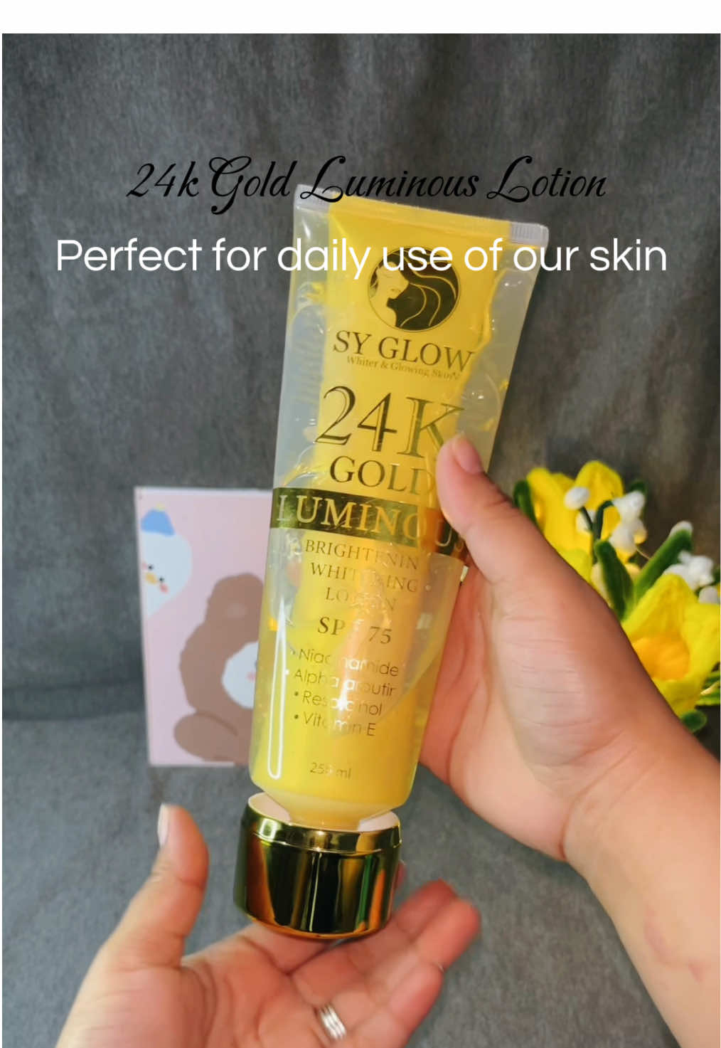 Sy Glow 24K Gold Lunminous Lotion  @SY Glow Official  #syglow #lotion #lotionviral #lotionwhitening #trendinglotion 