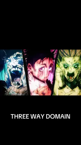 THREE WAY DOMAIN BATTLE IS CRAZY, PEAK ANIMATION 1V1 ADAPTATION #jjk #jujutsukaisen #yutaokkotsu #anime #fyp 