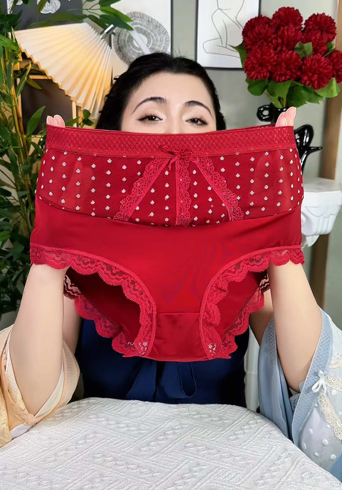 quần lót su lụa cạp cao