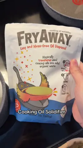 #FryAway Cooking Oil Solidifier #cookingoil #cooking #clean #TiktokShopSpringGlowUp 