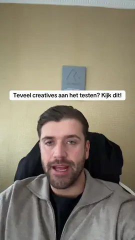 Gokken met creatives = geld verliezen. Gebruik data. #dropshiptips #ecom #ecommerce #fy #fyp 