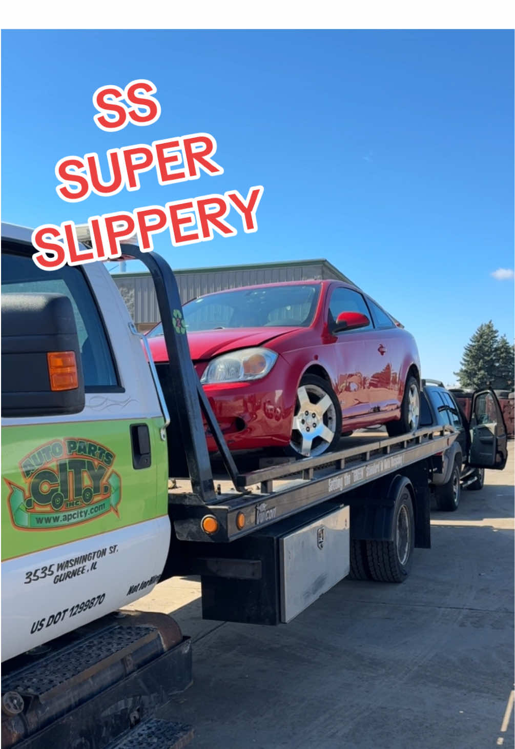 This Chevy Cobalt SS Is More Like Super Slippery With These Tires #chevycobalt #supersport #baldtires #sportscars #junkyard #carsoftiktokcontest #autopartscity 