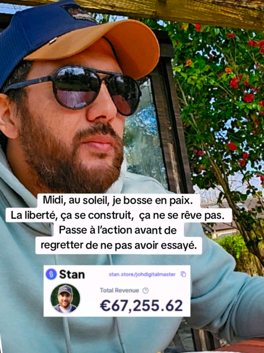 Liberté digitale, indépendance financière, mindset, discipline, passage à l’action… rien n’arrive par hasard Aujourd’hui je crée ma vie, je travaille où je veux, quand je veux, et surtout POUR moi Ce n’est pas une question de chance, c’est une décision : sortir du cadre, apprendre, se lancer, persévérer Si tu ressens que tu es fait pour plus, que tu veux reprendre le contrôle et construire quelque chose à toi… c’est maintenant Commente “GO” ou envoie-moi un message privé pour avoir les infos et voir comment démarrer