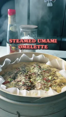 Steamed Umami Omelette 🍳🔥 Soft, juicy, packed with flavour… this one’s DIFFERENT 😮‍🔥 Ingredients 🧾 5 eggs 🥚 30ml fish sauce 🐟 1 tsp umami seasoning 🤌 50g shredded white cabbage 🥬 80g fish sticks 🐟 40g spring onions 🌿 Method 👨‍🍳 Whisk your eggs with fish sauce + umami seasoning 🥚 Add cabbage, fish sticks & spring onions 🌿 Mix it all through properly. Steam in a bamboo tray for 20 mins ♨️ Finish 💥 Drizzle Kewpie mayo + your favourite Asian sauce 🤌 (Mine’s in the bio 👀) #SteamedOmelette #Umami #AsianInspired #EasyRecipes #HomeCooking  | Asian inspired | Homemade food | Quick meals | Lunch & dinner inspo | Food inspiration | Cook at home | Fresh flavors | Street Food | Thailand Food | Thailand Inspired | Comfort food | Bold flavors |