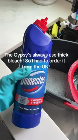 Cleaning like the #gypsies #CleanTok #ukcleaningproducts #cleantiktok #thickbleach 