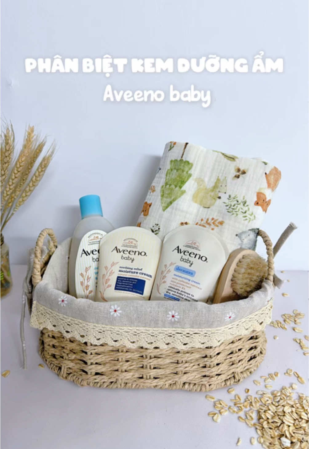 Phân biệt 2 dòng kem dưỡng ẩm của Aveeno baby để chọn được loại phù hợp với con nha mí bà #aveeno #kemduongam #kemduongamchobe #viemdacodia #chamsua 
