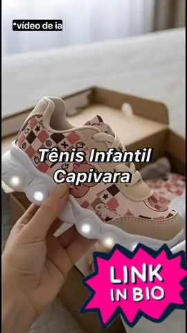 Tênis Infantil Menina Capivara Com Led Super Marcio e Leve Lançamento! link na bio!#tenis #feminino #infantil #led #confortoeestilo 