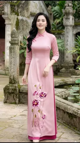 Áo dài hồng nhẹ nhàng tôn dáng mặc lên rất nữ tính #aodaihong #aodaidep #aodinu #thoitrangnu #aoditiec 