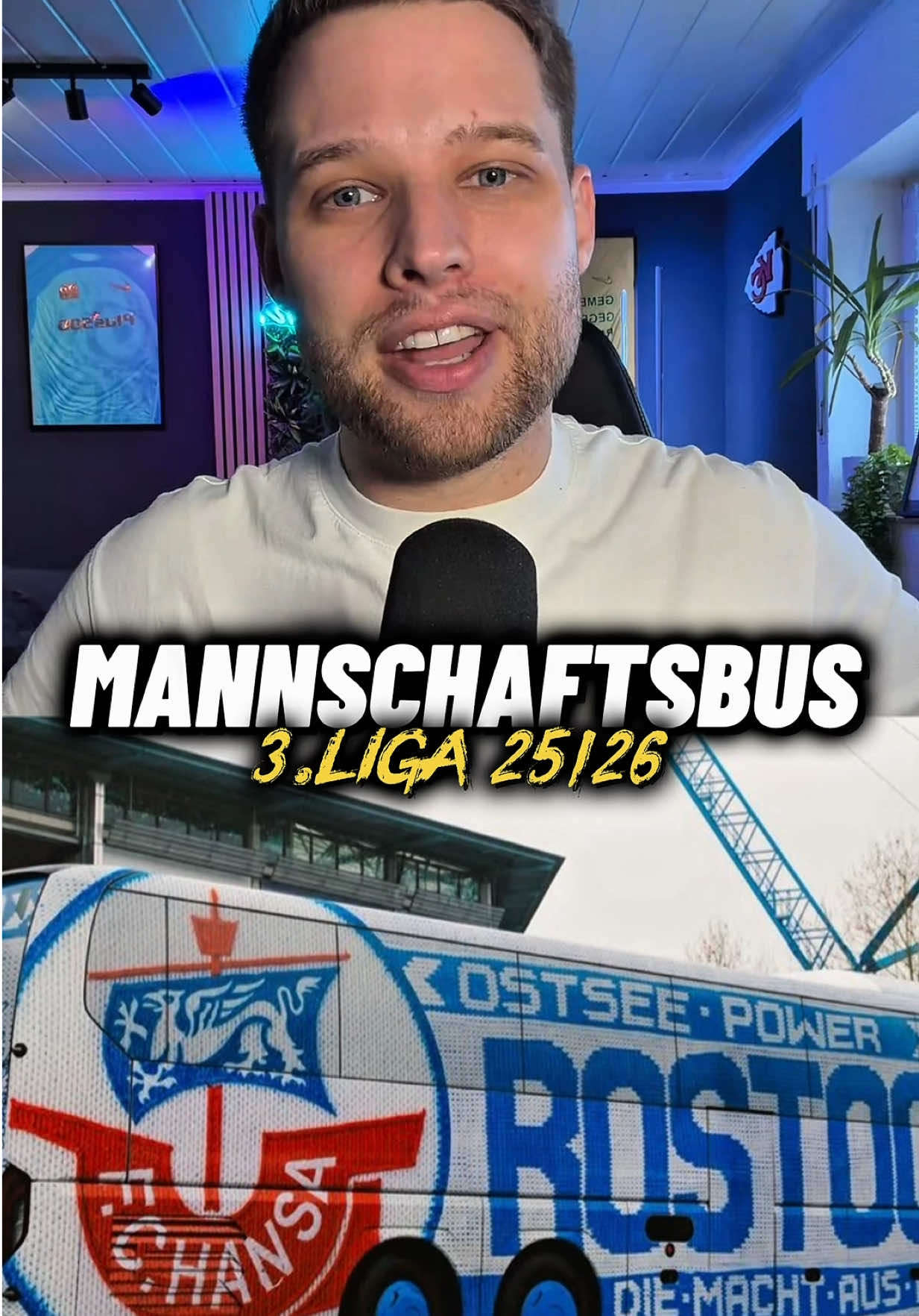 MANNSCHAFTSBUS 3.LIGA! 🚀 #3liga #mannschaftsbus #hansarostock #fankultur #foryou 