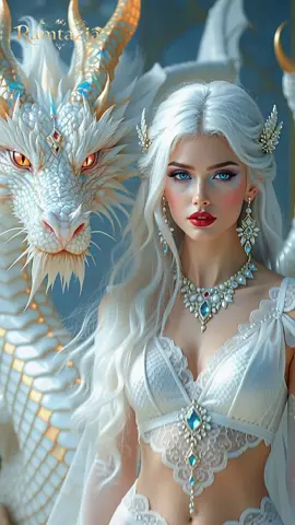 🤍🐉💫👑🤍 #fantaisie #princesse #dragon 