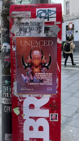 Tomorrow is already Unfaced Dance!! Join us at Citygate for an incredible night 🖤 Get your ticket via the link in our bio 🎟️ #techno #viral #unfaced #brussels #event 