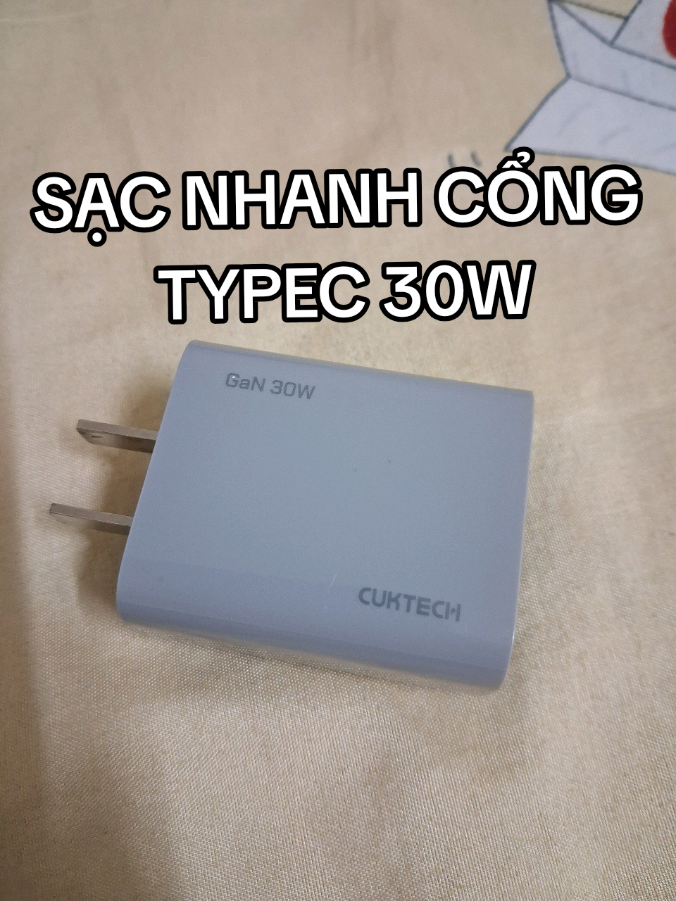 Củ sạc nhanh cổng TYPEC 30W cho điện thoại iphone - samsung - xiaomi #củ_sạc_iphone #sạcnhanhsiêutốc #sạcnhanh30w #cuktech 