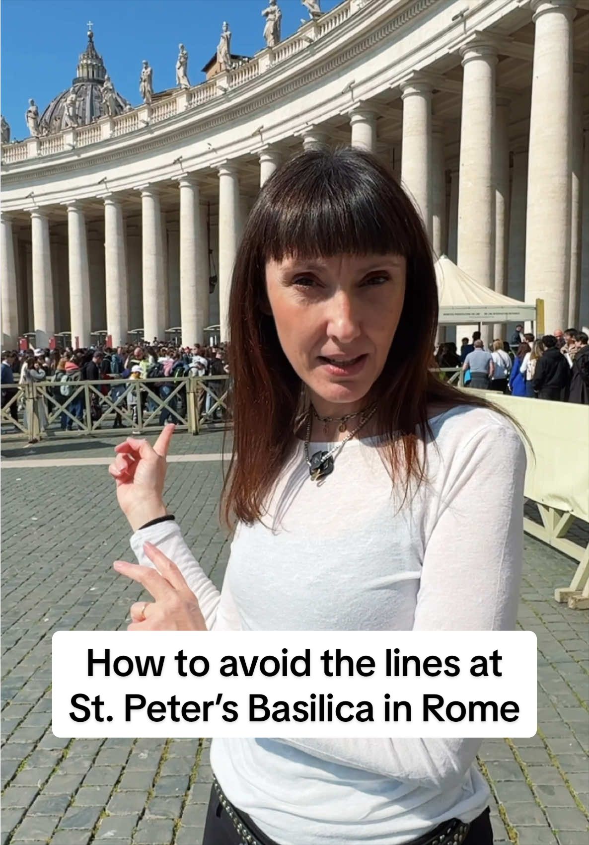 How to avoid the long lines to visit the Basilica of St. Peter’s in Rome. #Rome #vatican #vaticancity #stpetersbasilica #creatorsearchinsights 