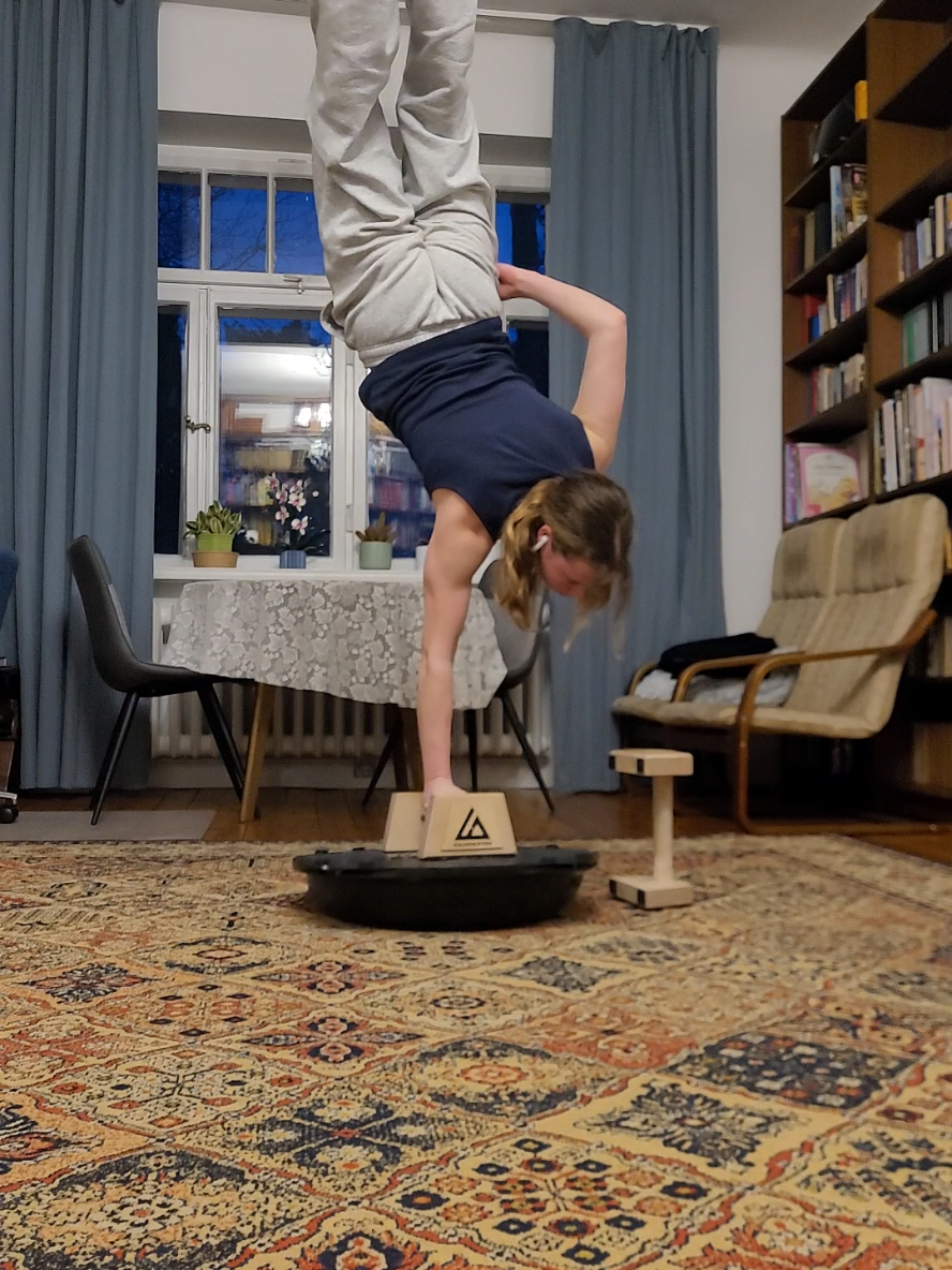 is this cool for the summer? #calisthenics #streetworkout #onearmhandstand #calisthenicsgirls #straddleplanche 