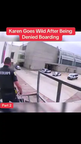 Karen Goes Wild After Being Denied Boarding #cops #police #copsusa🚔🇺🇸 #policeofficer #foryou  