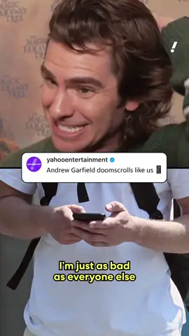 Andrew Garfield 🤝 doomscrolling 🤝 us Though he's not on social media, the actor admitted he still doomscrolls through 