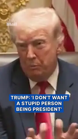 'I don't want a stupid person being president,' Donald Trump said during a cabinet meeting, referring to California Governor Gavin Newsom. #news #politics #trump #gavinnewsom 