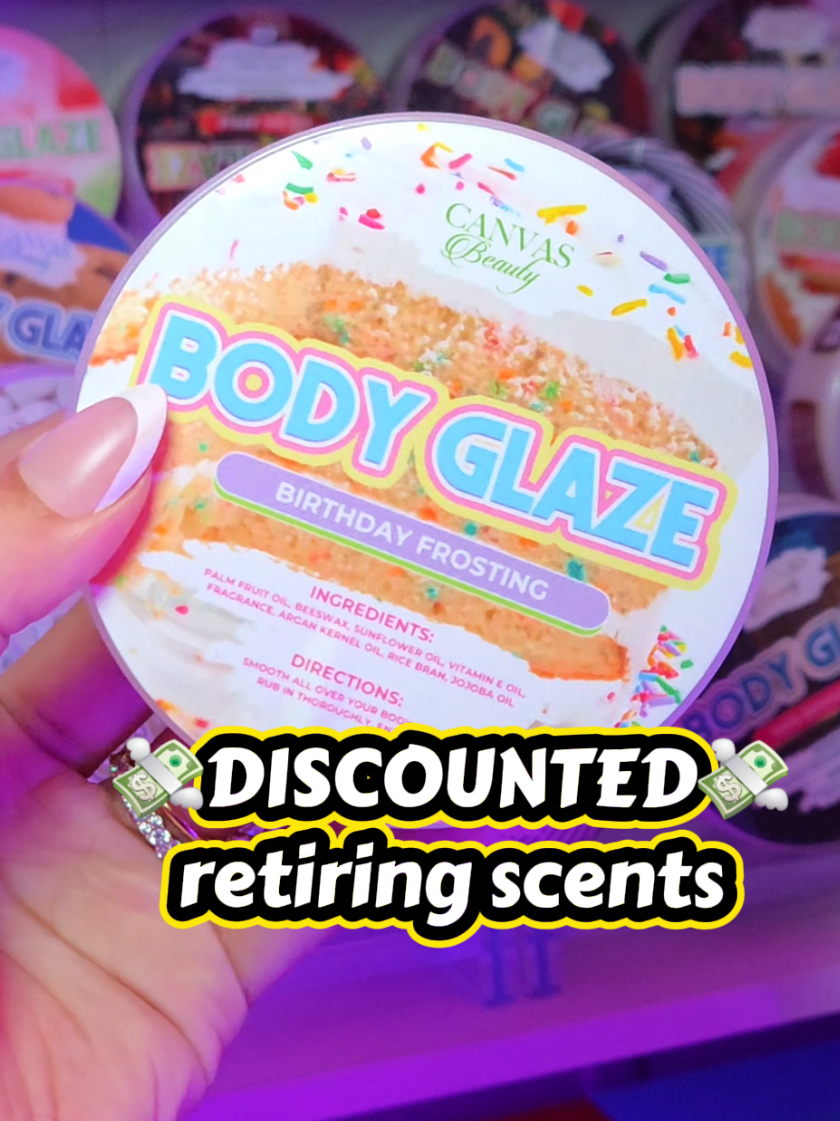 @CANVAS BEAUTY BRAND  Stormi i could cry rn!! I love me some cotton candy and bday cake! Like noooooo 😭 I cant wait to see what's replacing them though 👀👀👀 #bodyglaze #canvasbeautybrand #bodyoil #glowingskin #tiktokshopcreatorpicks 