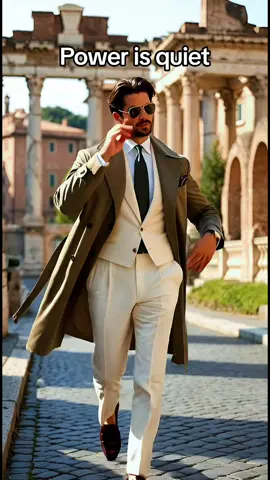 Rome 🇮🇹 hits different Italian elegance. Real presence. #menswear #menstyle #italianstyle #rome #europeanfashion 