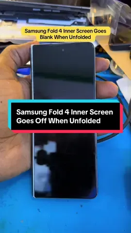 Samsung z fold 4 inner screen goes off when unfolded.  #zfold4repair #zfold4 #samsungfold4hingerepair #samsungzfold4 #phonerepair 