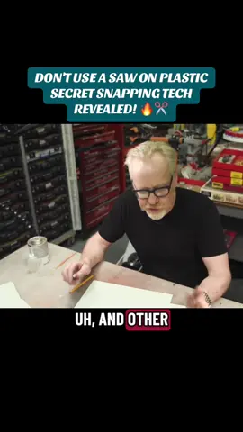 DON'T USE A SAW ON PLASTIC SECRET SNAPPING TECH REVEALED! 🔥✂️ #modelmaking #diyhacks #adamsavage #protips #craftsmanship