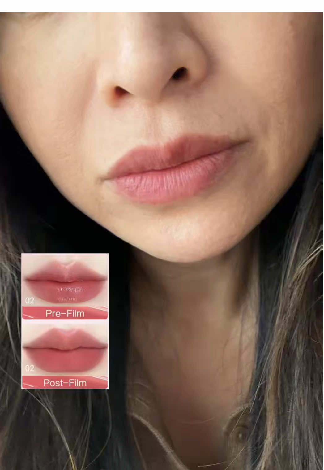 @carslan_us Lip Tint… she stains in 3 seconds 👄!!  Shade 02 is muted and perfect for me.  #liptint #lipstain #lipswatch #tiktokshopspringglowup #chinesemakeup 