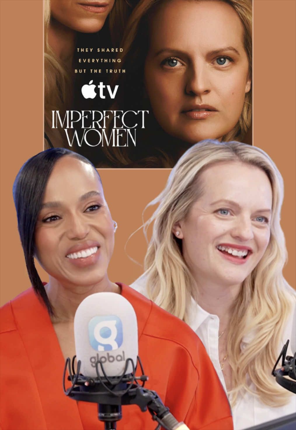 It’s amazing what an airport holiday read can become when you’re as creative and talented as Elisabeth Moss & Kerry Washington ✈️💭 They’re starring alongside Kate Mara in the newly launched series ‘Imperfect Women’ on Apple TV.  #kerrywashington #elisabethmoss #tv #thriller #interview