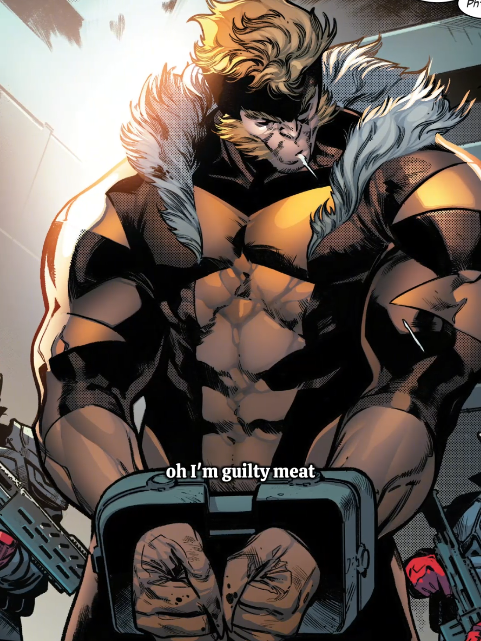 sabretooth gets help from an unlikely ally #comics #comic #marvel #marvelcomics #wolverine 