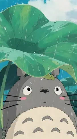 Wallpapers Totoro 💖whith sounds raining 🌧️ I love ❤️#studioghibli#myneighbortotoro#movierecommendation
