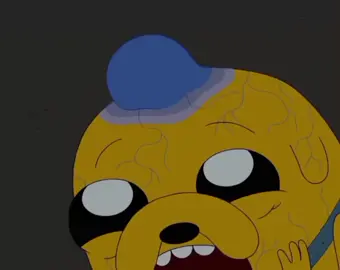 Jake não é bebê de cuca série: Hora de Aventura 2010 #HoraDeAventura #cartoonnetwork 