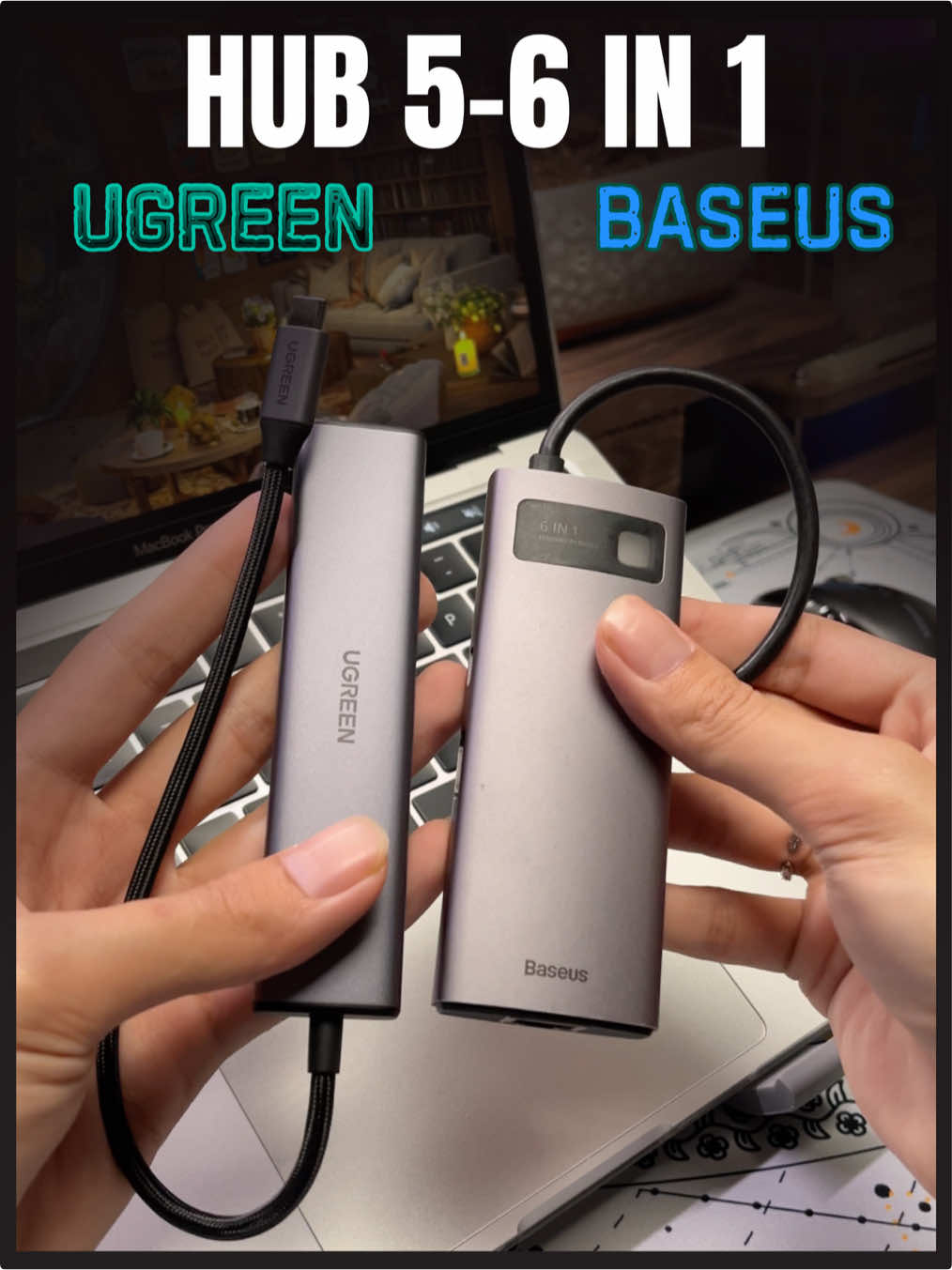 Trả lời @P.N.Taii  Hub chuyển đổi cho bạn nào cần nhé, đủ từ 4-9in1 luôn. #hubchuyendoi #hubugreen #Baseus #bochuyendoi #lcdreview 