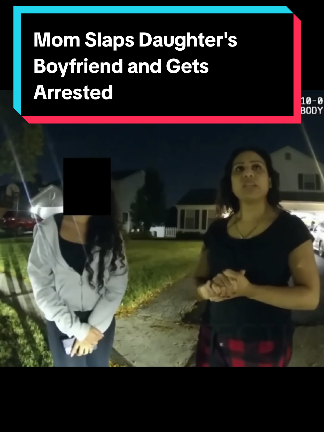 Mom Slaps Daughter's  Boyfriend and Gets Arrested #officer #truecrime #police #bodycam #boyfriend 