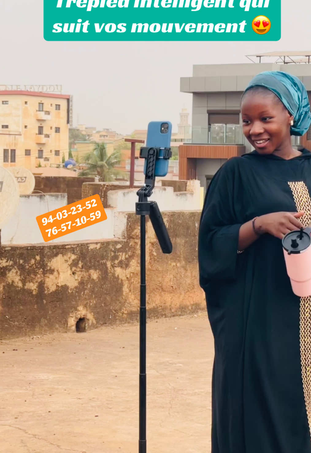 Le trépied intelligent qui suit vos mouvements #bamakomali🇲🇱 #tiktokmali🇲🇱223 #trepied #ringlight #selfie 