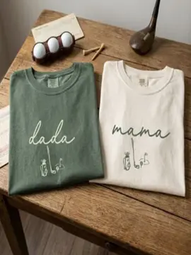 “I can’t to show him this… 🥳🥳🥳” #momlife #dadsoftiktok #matchingoutfits #tiktokmademebuyit #dadlife #matchingfamily #coupletees 