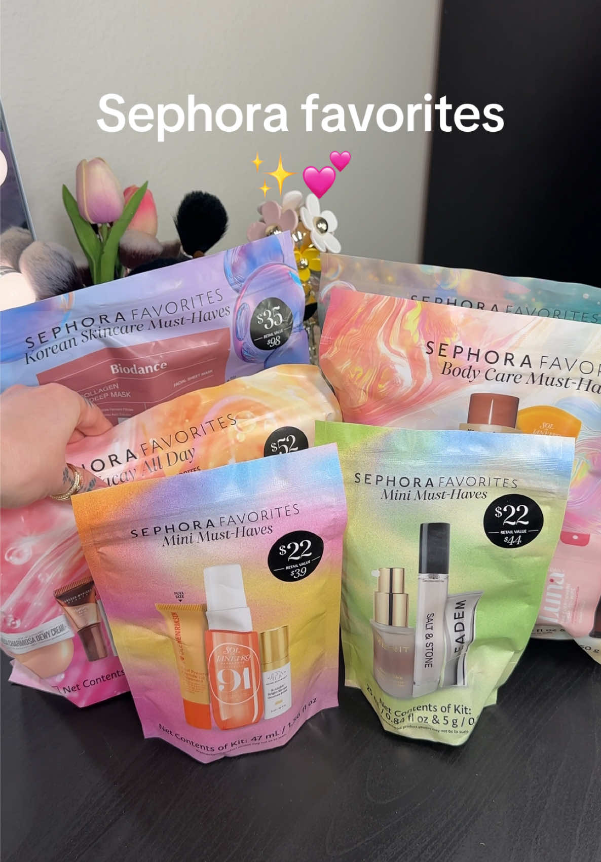 New Sephora favorites makeup haul!!✨💕 let’s unbox the Sephora favorites vacay all day kit 💋  #asmr #asmrmakeup #sephora #sephorahaul #sephorafavorites 