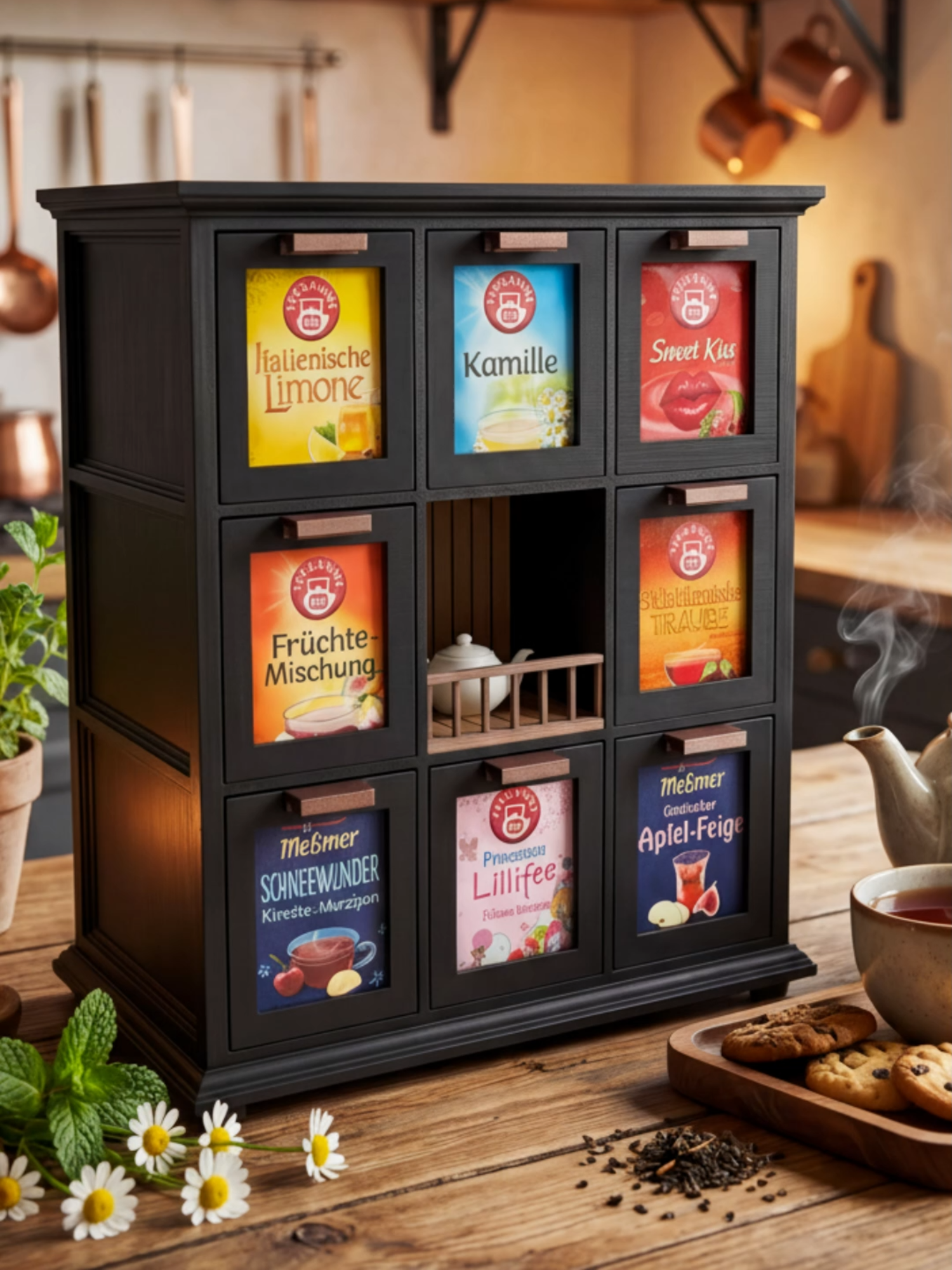 Tee Aufbewahrungsbox mit Schubladen – Teebox Organizer für 180 Teebeutel | Küchen Ordnungssystem Schluss mit Chaos in der Teeschublade! Mit dieser modernen Tee Aufbewahrungsbox organisierst du deine Teebeutel übersichtlich, stilvoll und griffbereit. Die praktische Teebox mit Schubladen bietet Platz für bis zu 180 Teebeutel – perfekt für Küche, Büro oder deine Tee-Ecke. Ideal auch als Geschenk für Teeliebhaber. ✨ Highlights: 🍵 Platz für bis zu 180 Teebeutel (20 pro Schublade) 🧊 Bis zu 9 Schubladen möglich 🔄 Flexibel nutzbar (Schubladen mit oder ohne Dekofach nutzbar) 🏡 Perfekt für Küche, Büro & Home Organisation 🪵 Moderne, hochwertige Optik 🎁 Perfektes Geschenk für Tee-Fans #teebox #teeaufbewahrung #teebeutel #küchenorganisation #organizer #homeorganization #ordnungssystem #teeliebhaber #kitchenhack #aufbewahrung #tiktokshop #3ddruck #printondemand