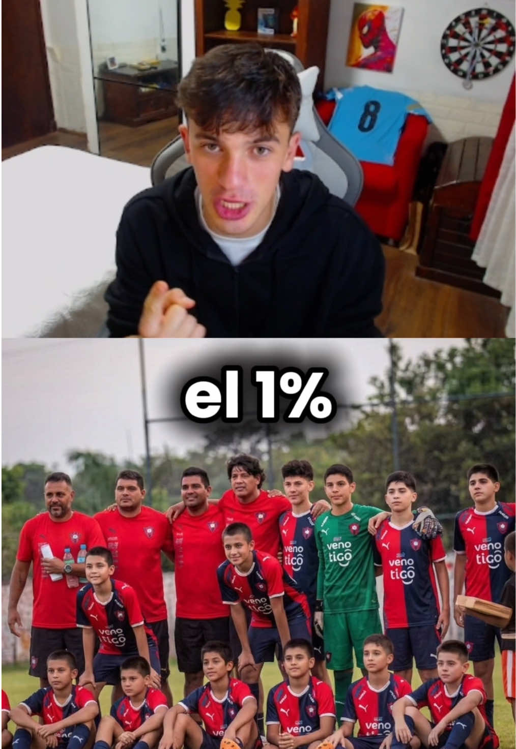 SOLO LLEGA EL 1% 🗣️🥹 #futbolista #motivacion #motivacionfutbol #futbol⚽️ #paraguay 