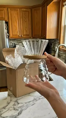 Cafeteira de Vidro Borossilica #cafeteira #utensíliosdecozinha #achadinhos 