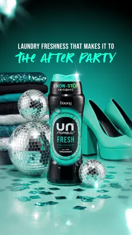 Feel fresh and confident all night with Unstopables Fresh.🪩