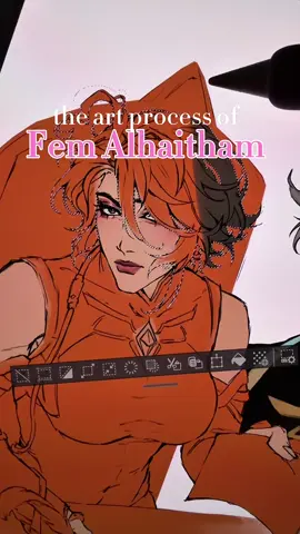 i had to fit 11 minutes of footage into 50 seconds 🥲🥲🥲 but here's the process of drawing the fem version of alhaitham // inst/twi: dayarolder  #GenshinImpact #genshinimpactfanart #alhaitham #alhaithamfanart 